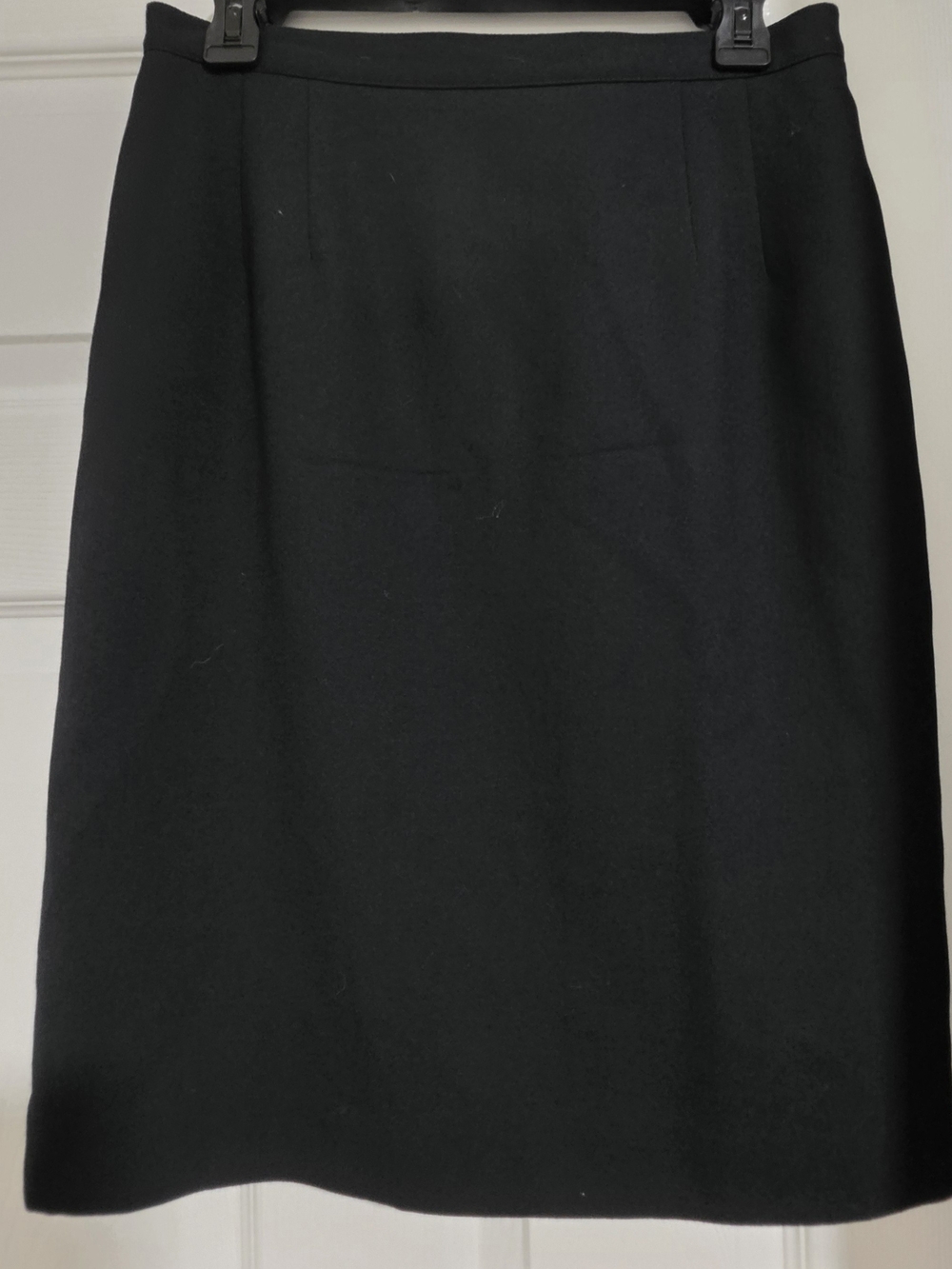 Talbots Black Wool Tailored Pencil Skirt